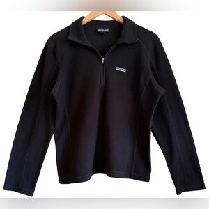 PATAGONIA Women’s Athleisure Outdoor Hiking Camping Fleece 1/4 Zip Pullover Sz L